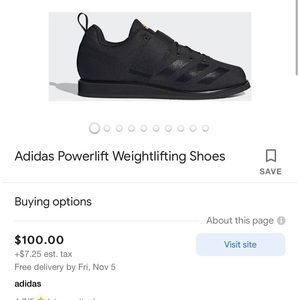 Adidas weightlifting shoes. Men’s 7.5. WOMENS 8.5